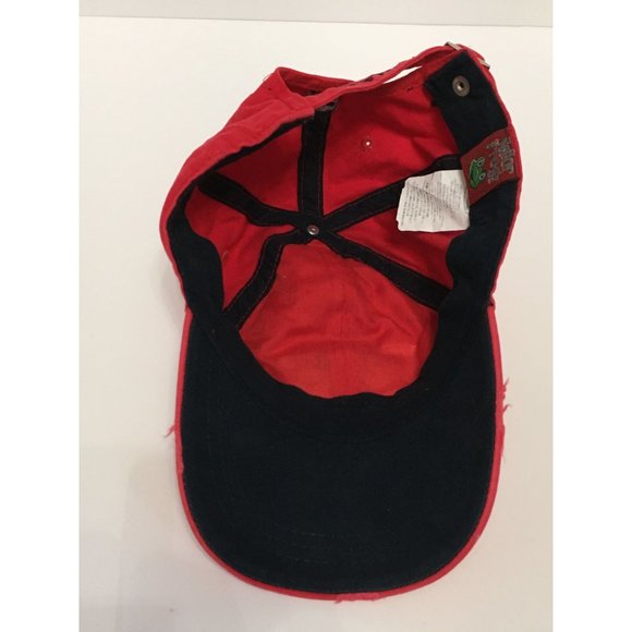 Senor Frogs Cozumel Red Distressed Casual Athleisure Adjustable Hat - Picture 6 of 7